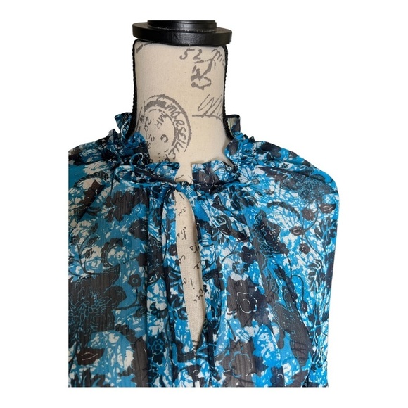 Anthropologie sheer floral blouse size S, new with tags - Picture 3 of 8